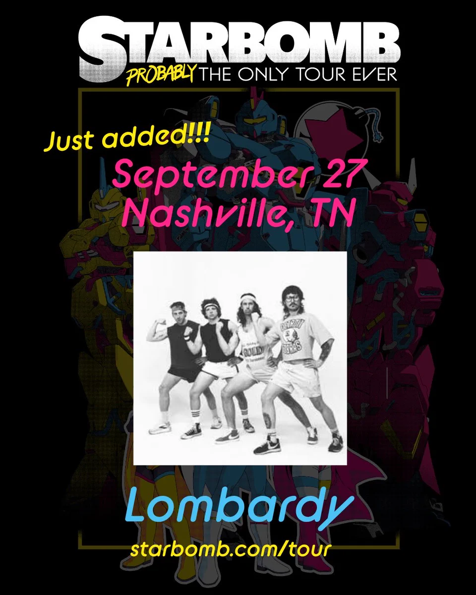 Starbomb live tour poster 2026